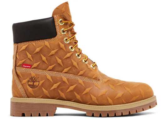 Timberland 6" Premium Waterproof Boot Supreme Diamond Plate Wheat