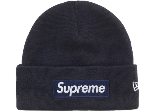 New Era Supreme Box Logo beanie navy