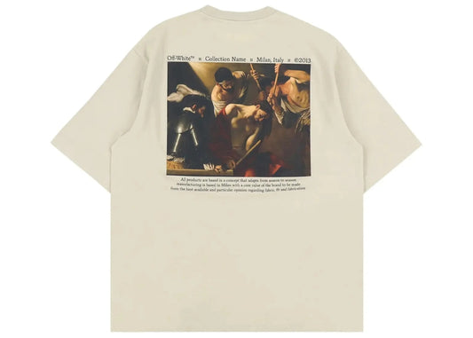 Off-White Caravaggio Crowning Skate Tee Dark Sand