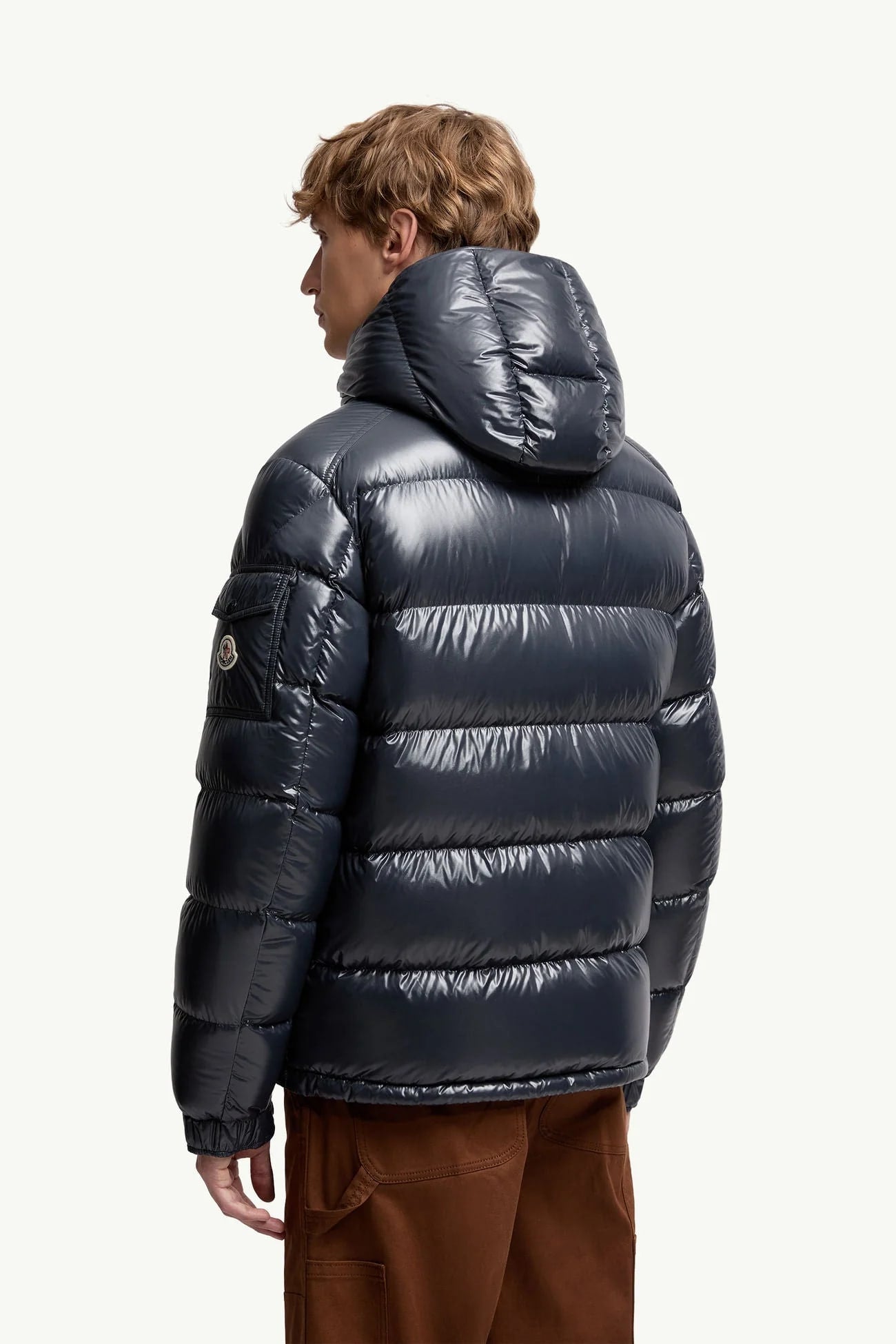 Moncler Maya Hooded Short Down Jacket Navy