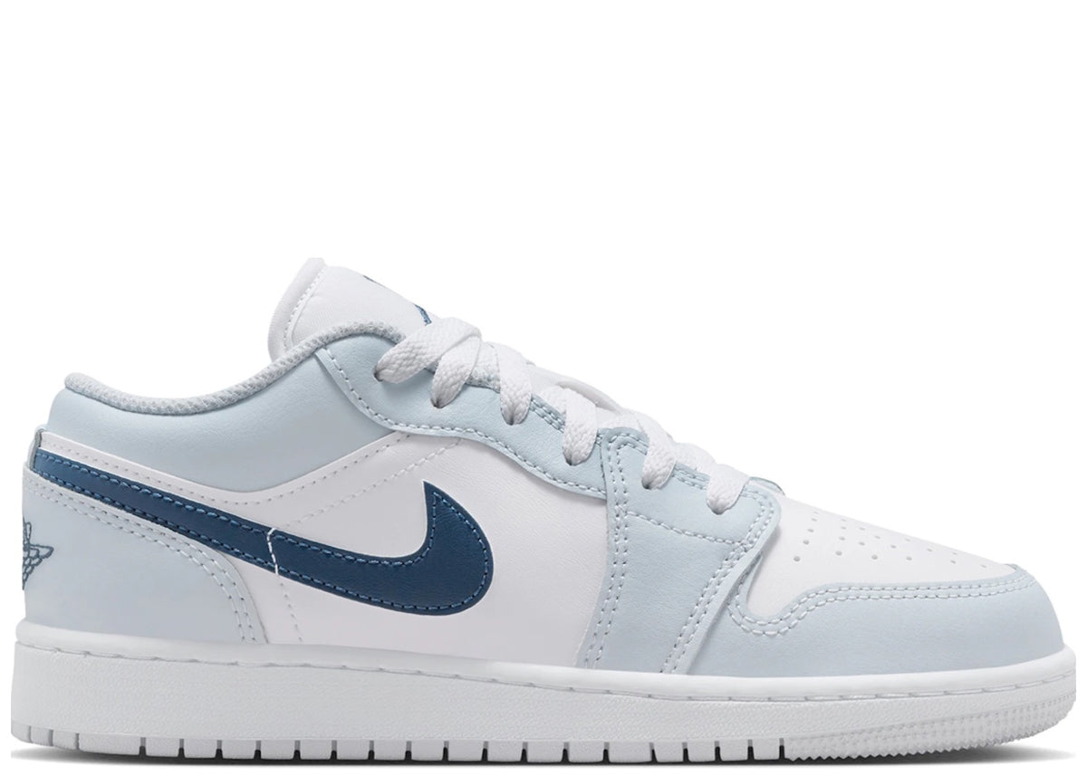 Jordan 1 Low White Aura Squadron Blue (GS)