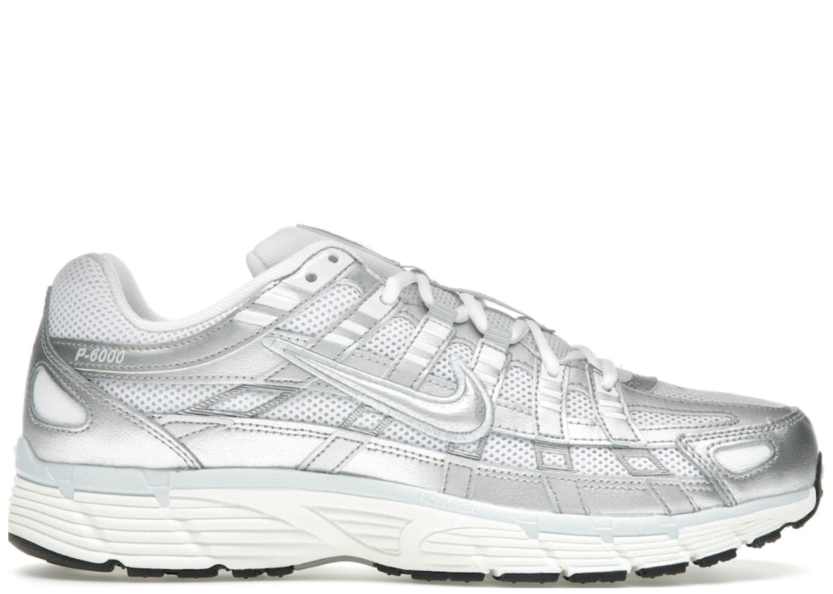 Nike P-6000 White Blue Tint Sail Metallic Silver (Women's)