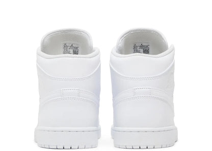 Jordan 1 Mid Triple White