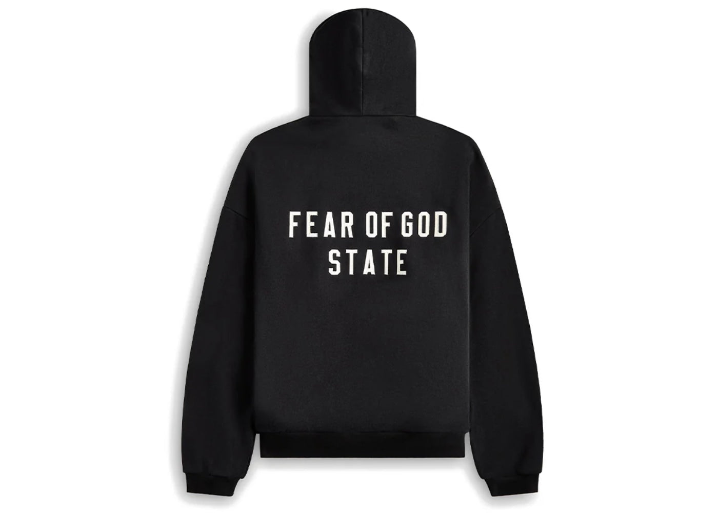 Fear of God Essentials Heavy Fleece Full Zip-up Hoodie Black