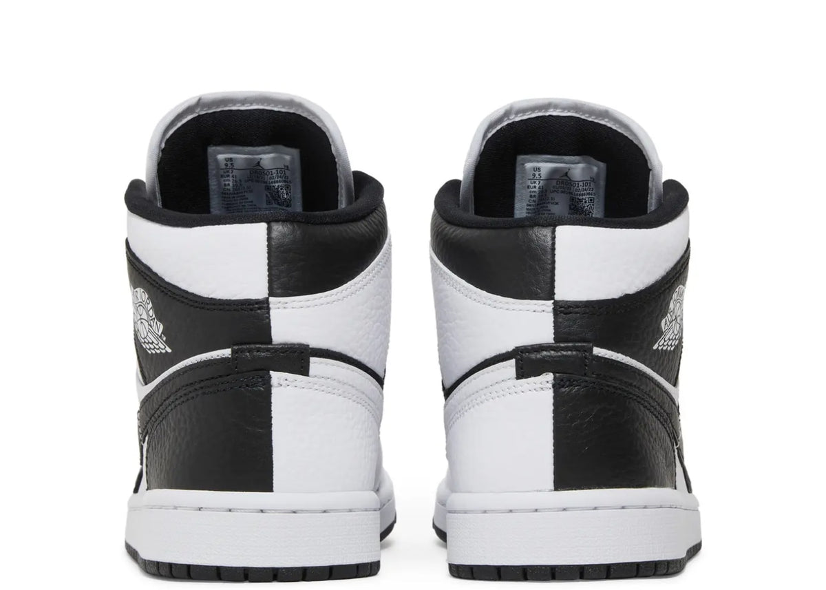 Jordan 1 Mid Split Black White (Women's)