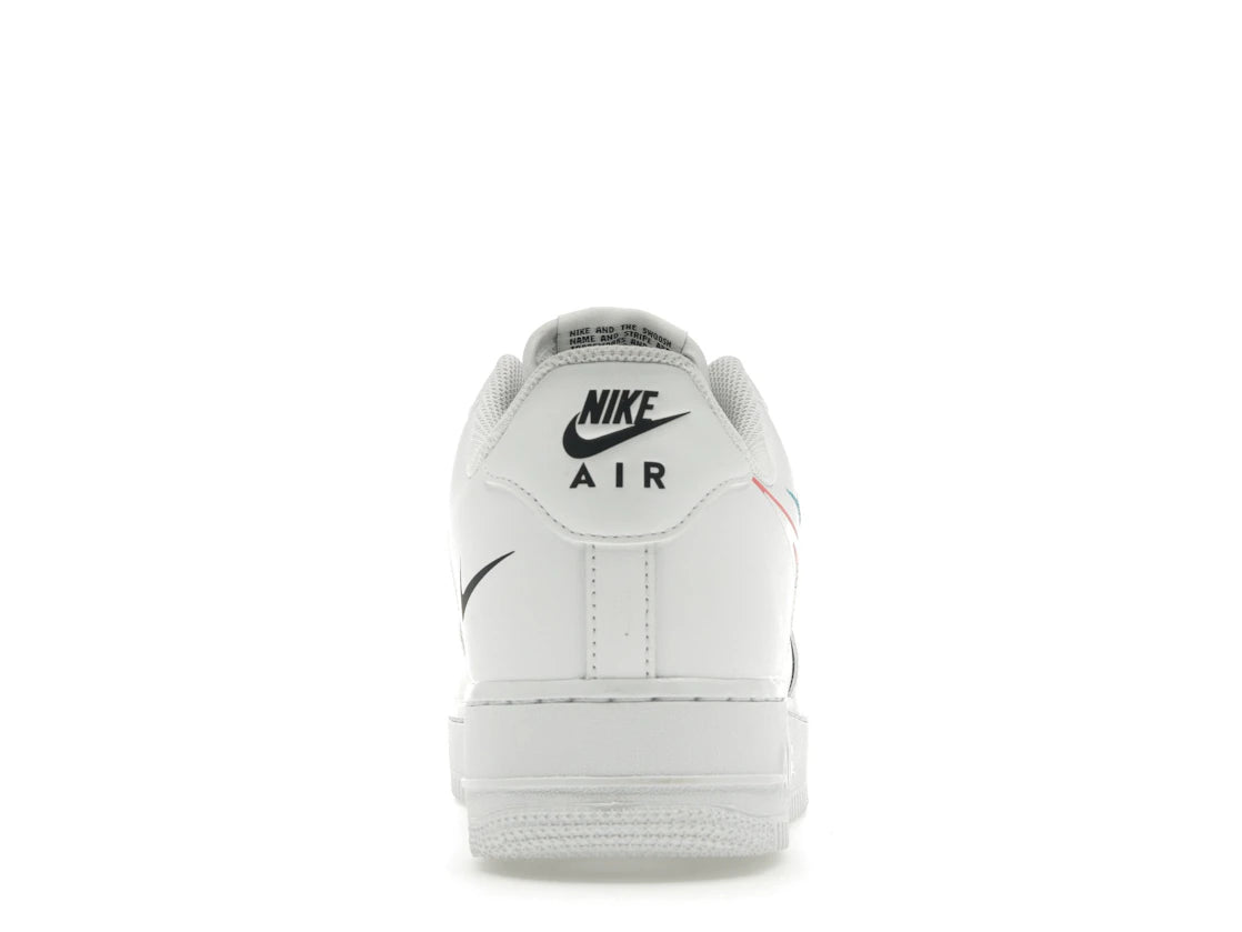 Nike Air Force 1 Low '07 Quadruple Swoosh White Navy Crimson