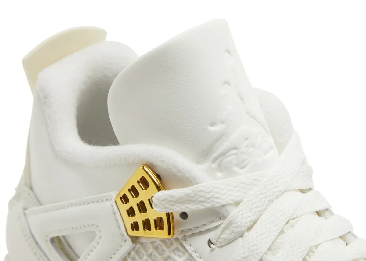 Air Jordan 4 Retro Sail Metallic Gold (Womens)