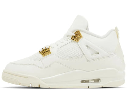 Air Jordan 4 Retro Sail Metallic Gold (Womens)