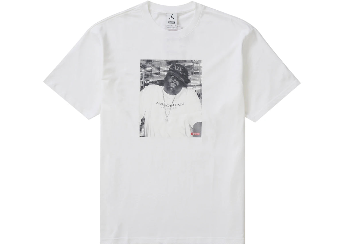 Supreme Jordan Biggie S S Top Tee White