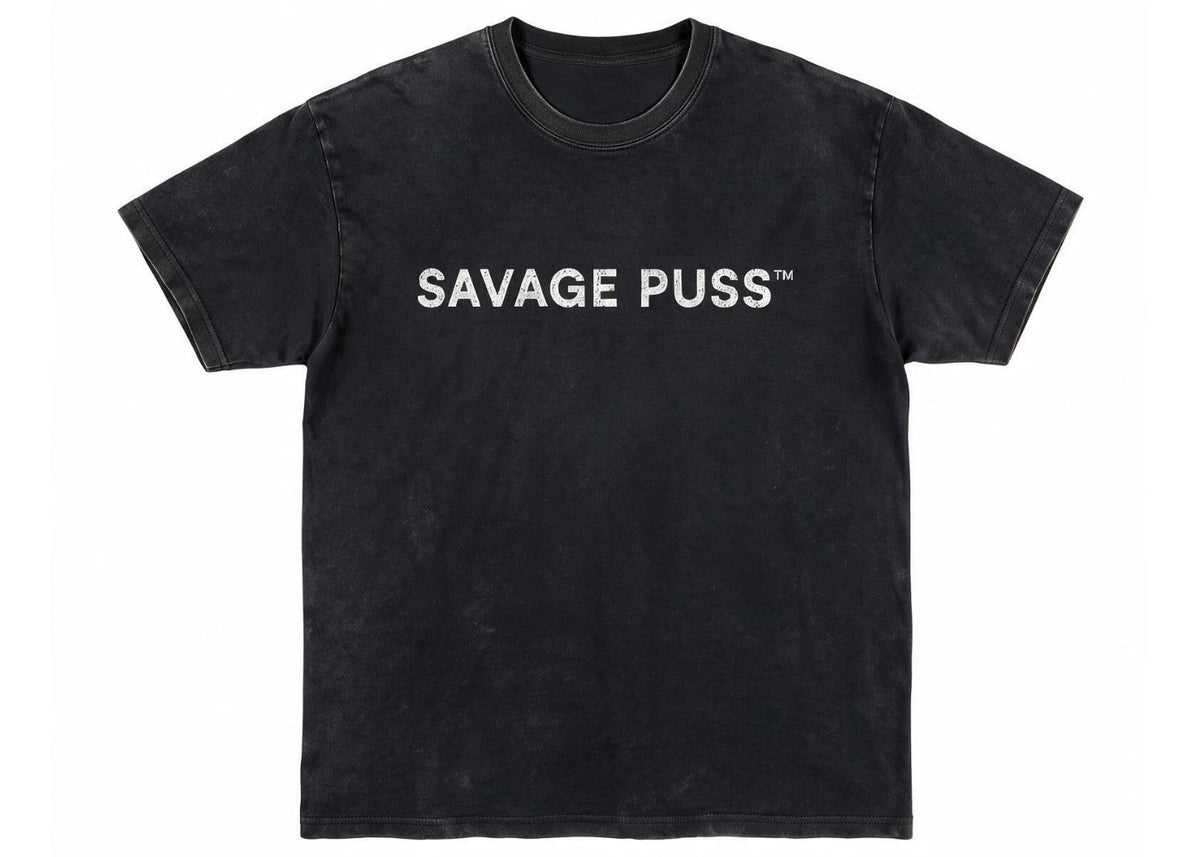Savage Puss™ vintage premium fabric T-shirt