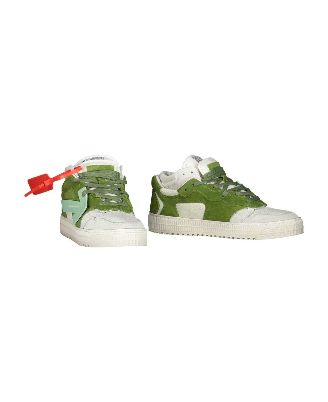 Off-White Low Top 3.0 Floating Arrow Sneakers Green White