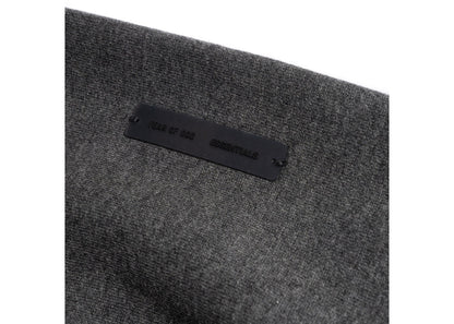 Fear of God Essentials Embossed Essentials Classic Hoodie Charcoal Heather Black