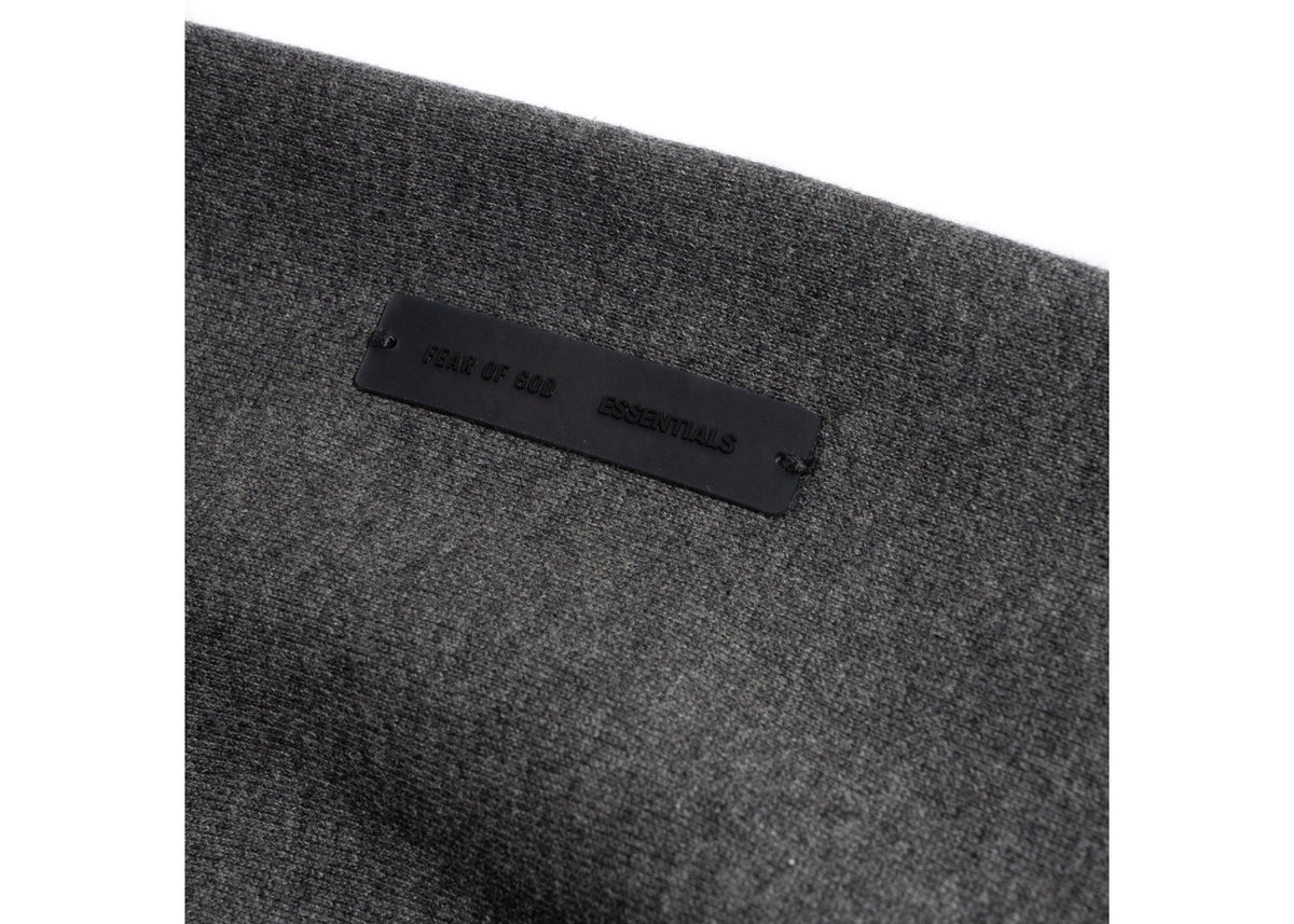 Fear of God Essentials Embossed Essentials Classic Hoodie Charcoal Heather Black
