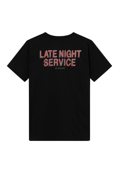 LATE NIGHT SERVICE - Print T-shirt - black   Les Deux Late Night Service Free Admission