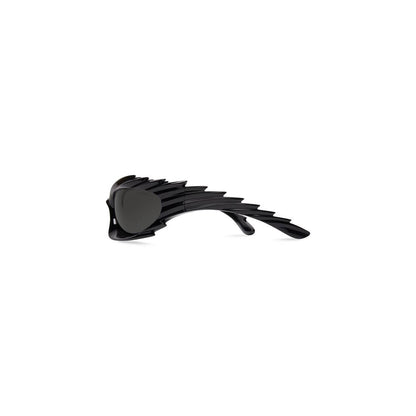 Balenciaga Spike Rectangle Sunglasses Black