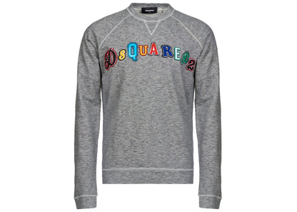 Dsquared2 Colourful Logo Patches Sweatshirt Grey