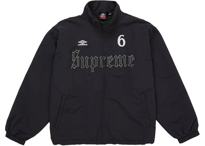 Supreme Umbro Rhinestone Track Jacket Black