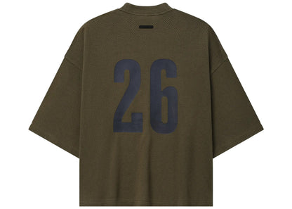 Fear of God Essentials Sport Mesh Merch Tee Boxy Fit Moss Green