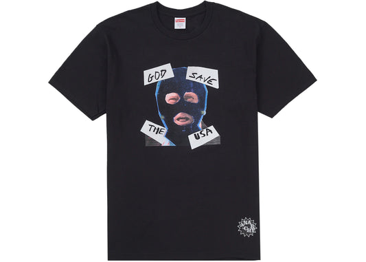 Supreme God Save Us Tee Black