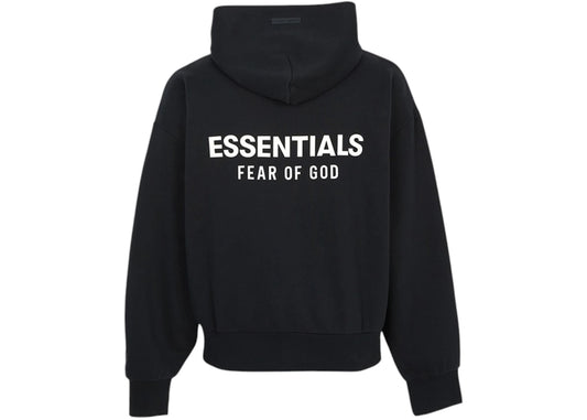 Fear of God Essentials Classic Hoodie Zip Up Sweatshirt Black