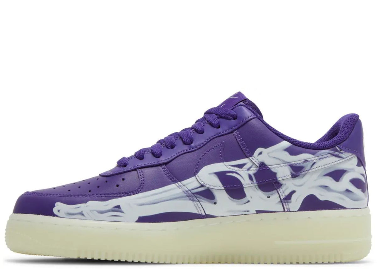 Nike Air Force 1 Low Purple Skeleton Halloween