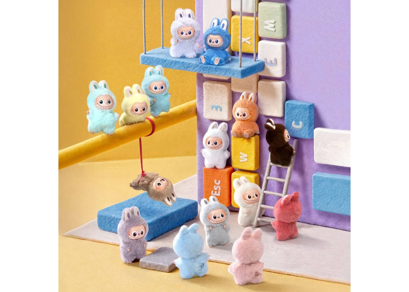 Pop Mart Labubu The Monsters Pin for Love Series Vinyl Plush Pendant (A-M) Single Blind Box