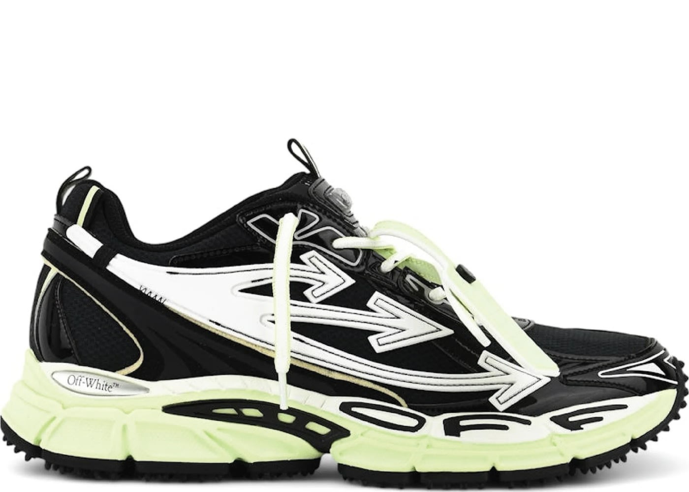 Off White Be Right Back Black Lime