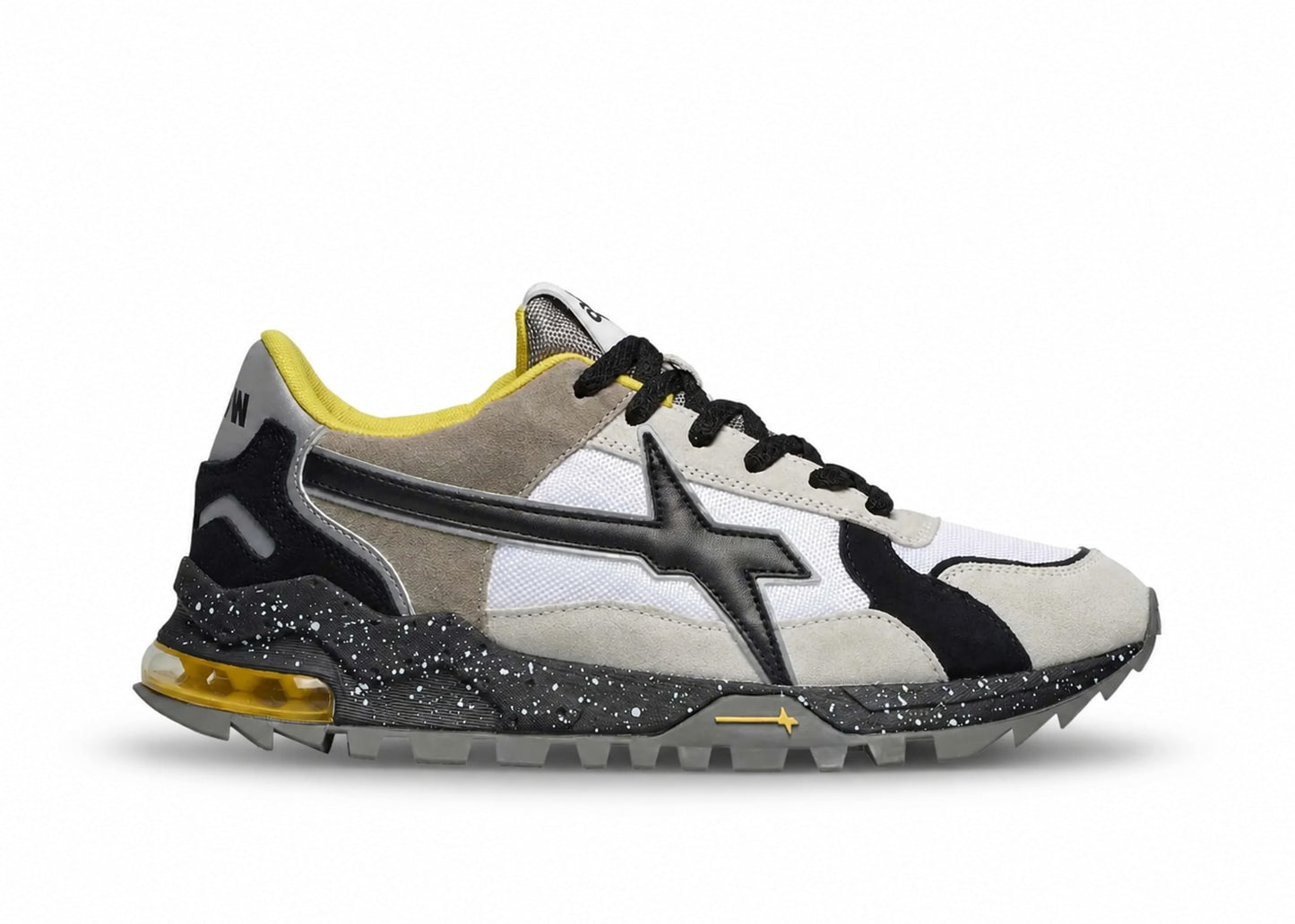 W6YZ Just Say Wizz Breeze 3-M Trainers White Black Taupe
