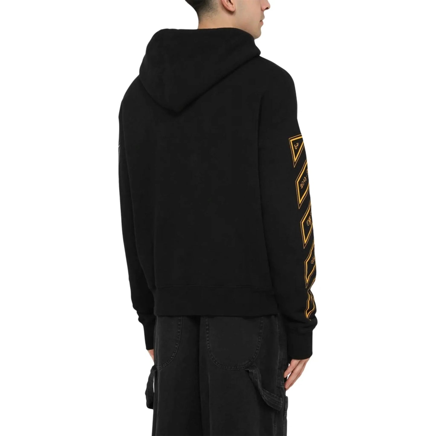 Off White OW 23 Skate Hoodie Black Gold