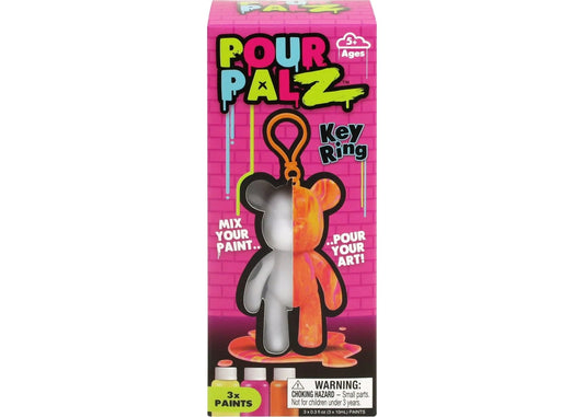 Pour Palz Paint Bear Keyring