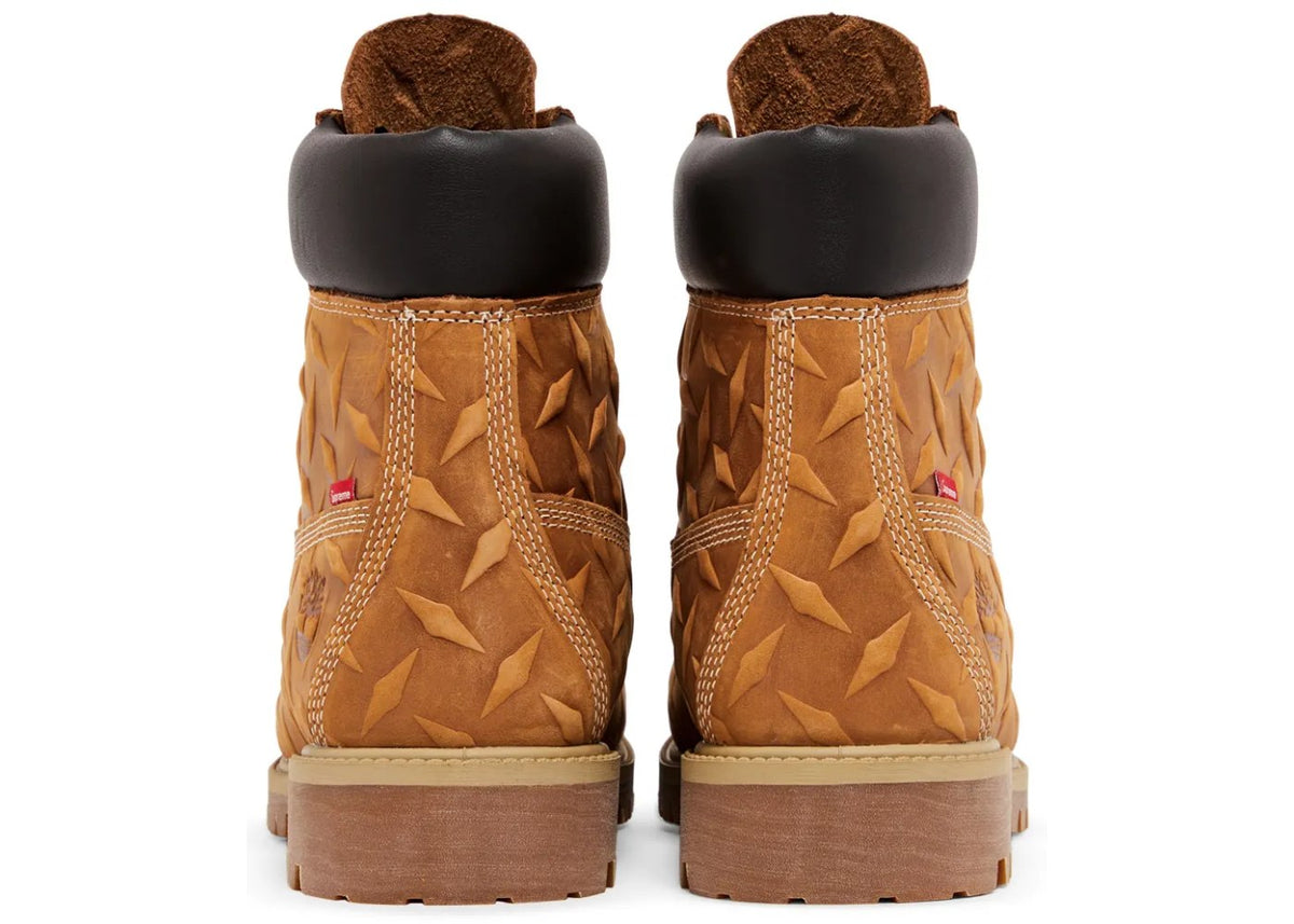 Timberland 6" Premium Waterproof Boot Supreme Diamond Plate Wheat