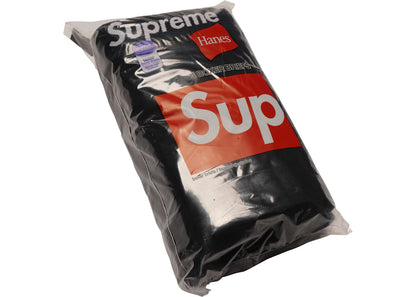 Supreme Hanes Boxer Briefs (4 Pack) Black Boxerky
