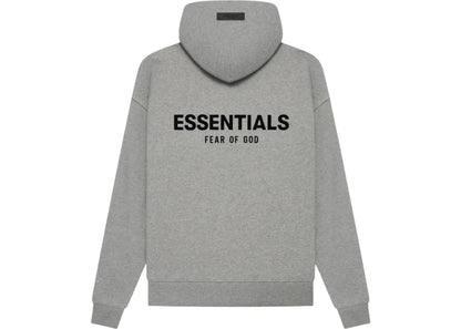 Fear Of God Essentials Hoodie Dark Oatmeal Grey
