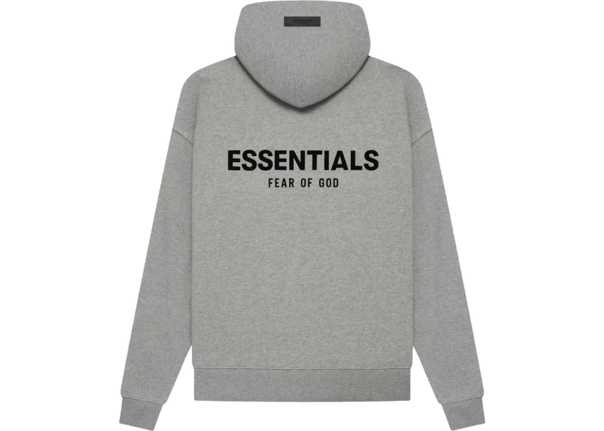 Fear Of God Essentials Hoodie Dark Oatmeal Grey