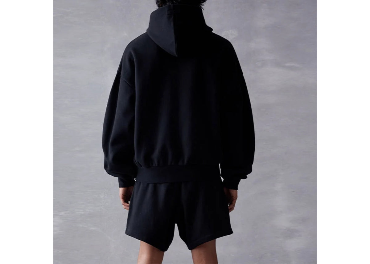 Fear of God Essentials Arch Logo Hoodie Jet Black