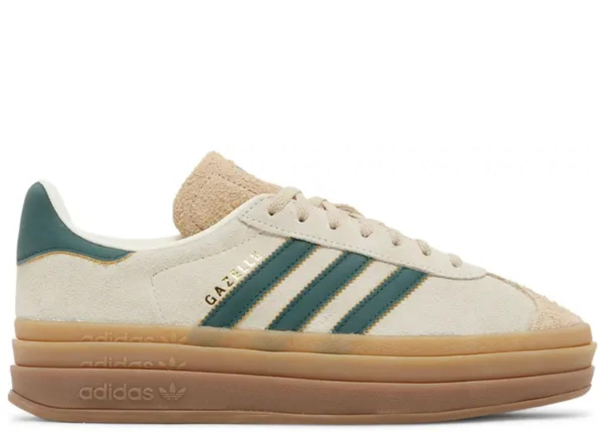 adidas Gazelle Bold Magic Beige Collegiate Green (Women's)