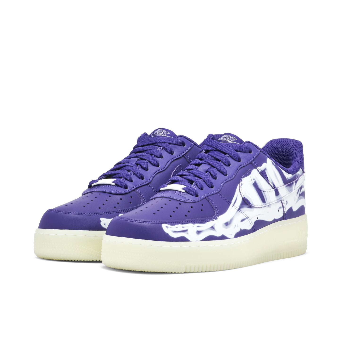 Nike Air Force 1 Low Purple Skeleton Halloween