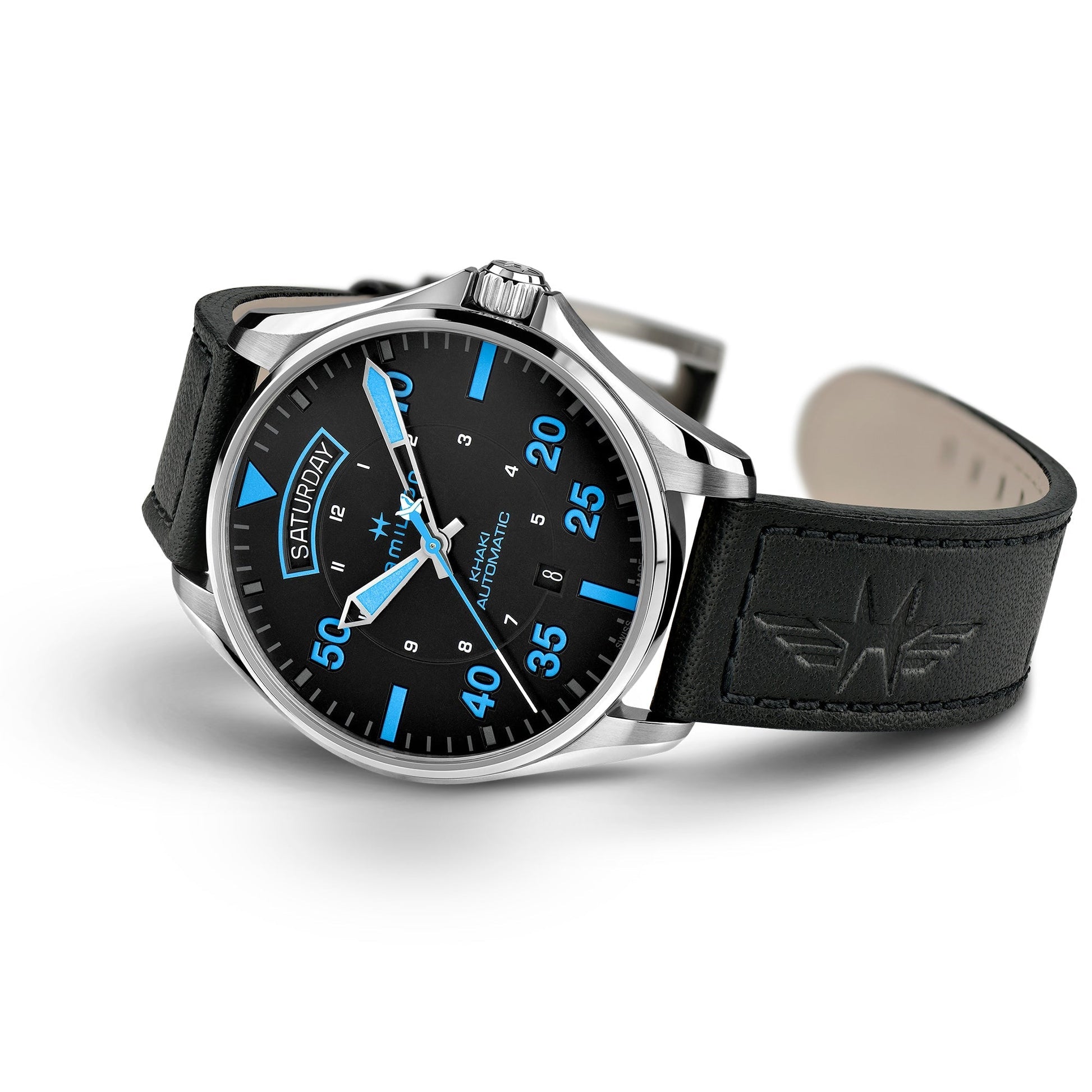 Hamilton - Khaki Aviation Pilot Day-Date - Air Zermatt Auto | H64625731