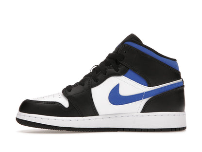 Jordan 1 Mid White Black Racer Blue (GS)
