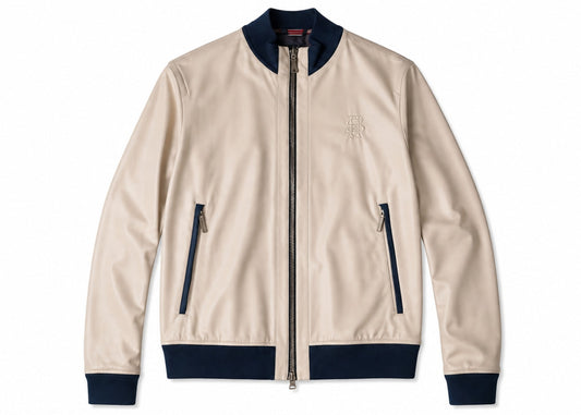 Massimo Sforza Bomber Jacket Beige