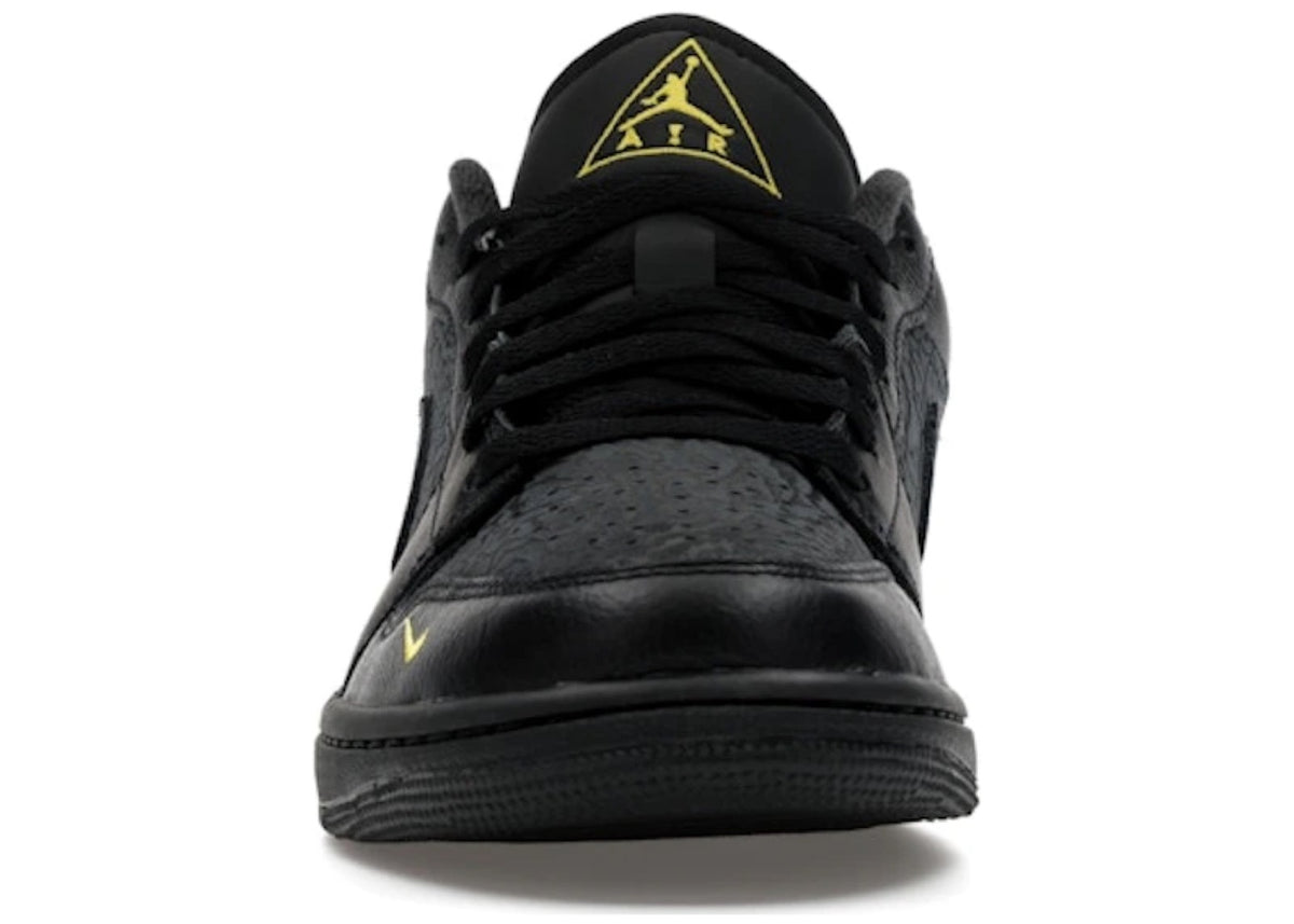 Jordan 1 Low Black Elephant Print