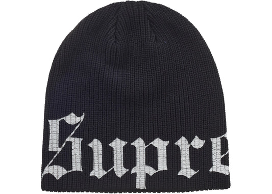 Supreme Old English Printed Beanie (SS26) Black