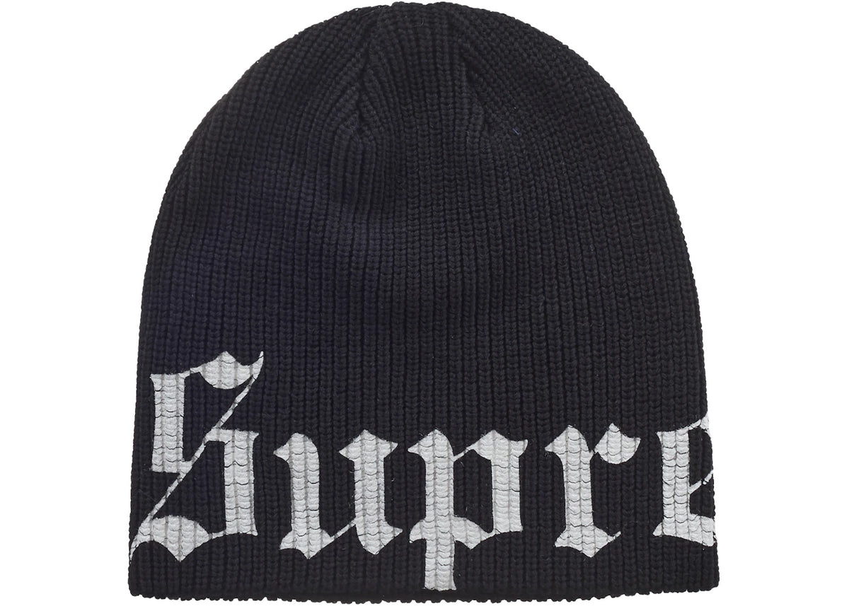 Supreme Old English Printed Beanie (SS26) Black