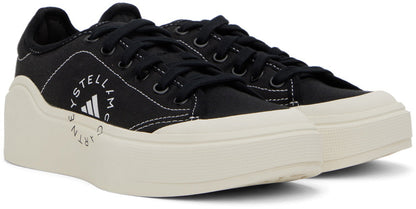 adidas Stella McCartney Court Cotton Sneakers Black White