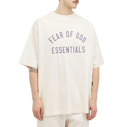 Fear of God Essentials Jersey Crewneck White T-Shirt