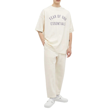 Fear of God Essentials Jersey Crewneck White T-Shirt