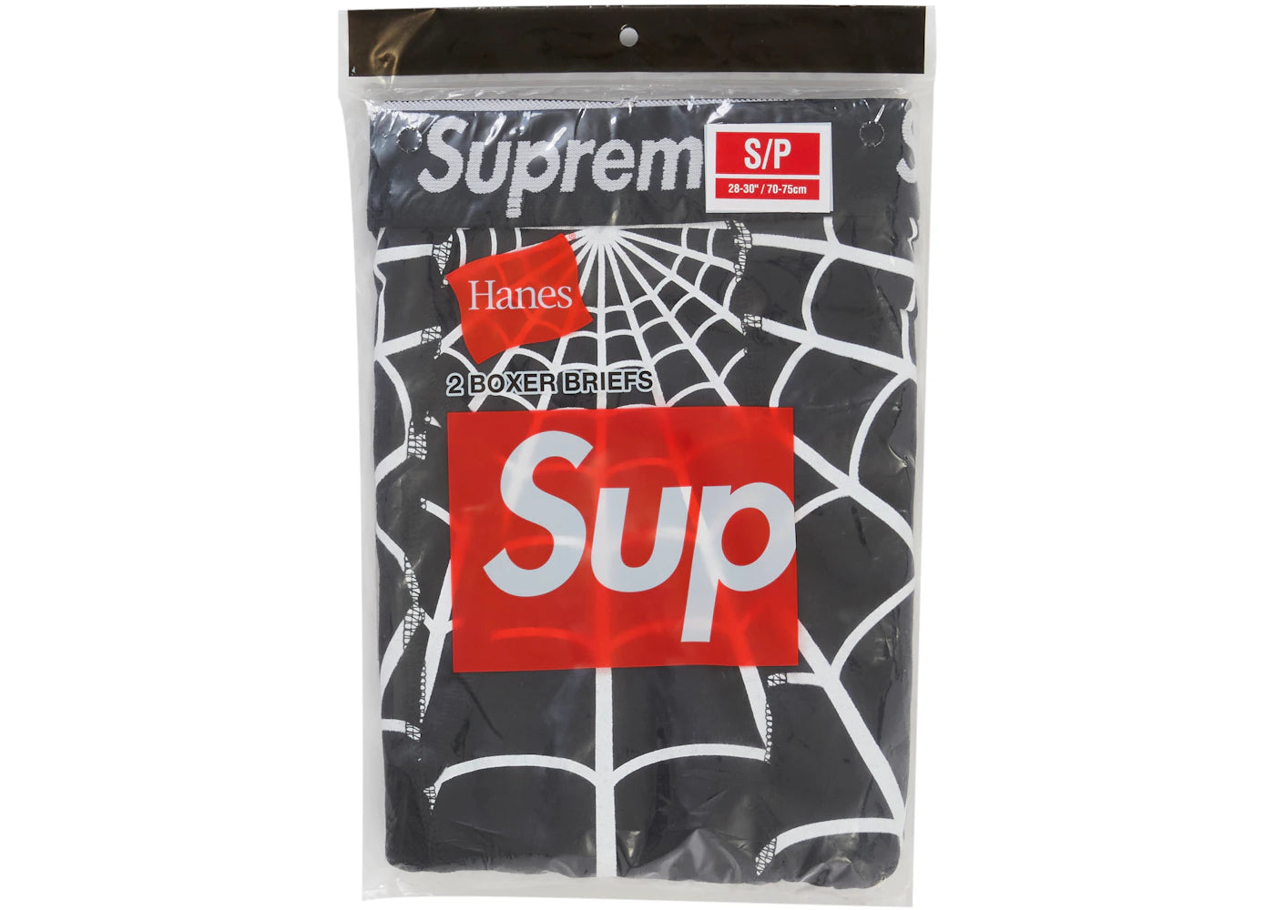 Supreme Hanes Spider-Man Boxer Briefs (2 Pack) Black Boxerky