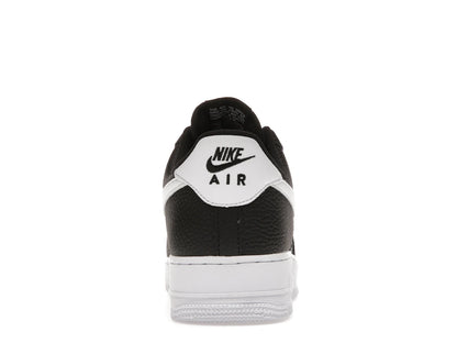 Nike Air Force 1 Low '07 Black White Pebbled Leather