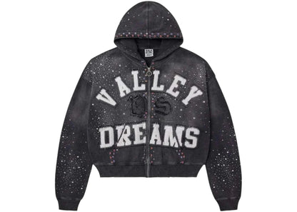 Vale Forever Classico Zip Up Hoodie Black