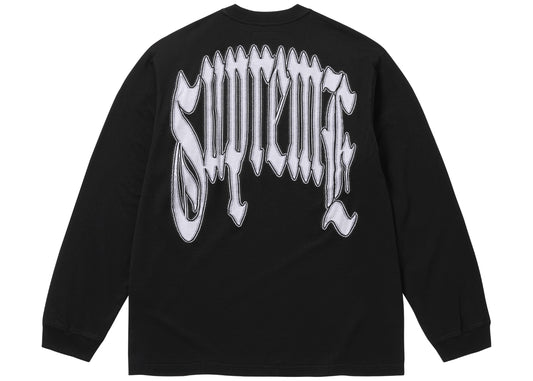 Supreme Intarsia Long-Sleeve Top Tee Black